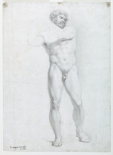 Academic Study of a Male Nude