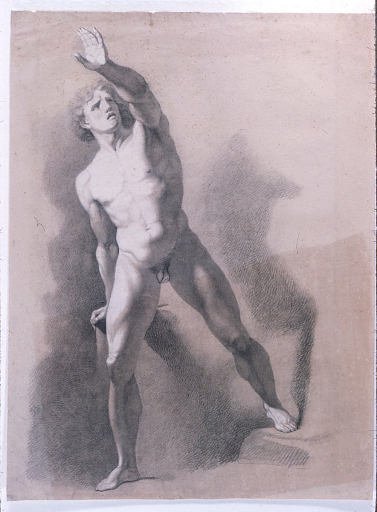Academic Study of a Male Nude