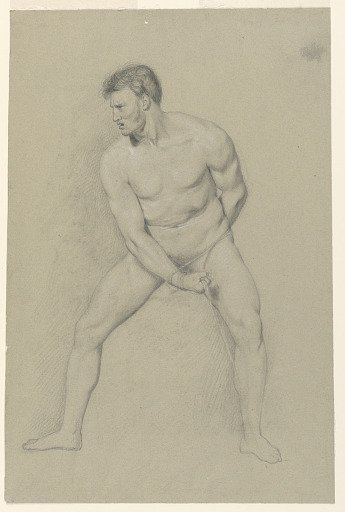 Academic Study of a Male Nude