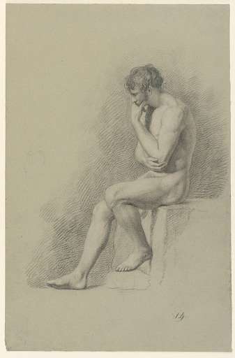 Academic Study of a Male Nude
