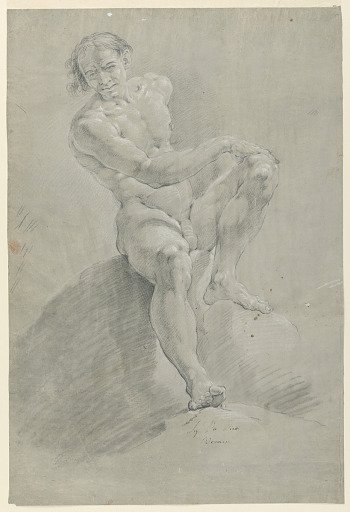 Academic Study of a Male Nude