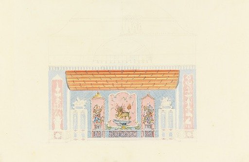 Design for the South Wall of the Music Room, Royal Pavilion, Brighton