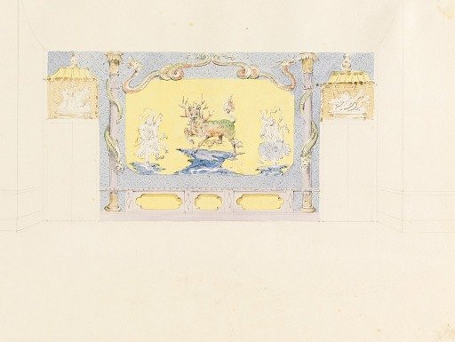 Design for South Wall of the Music Room, Royal Pavilion, Brighton