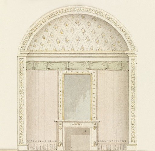 Wall Elevation with Fireplace