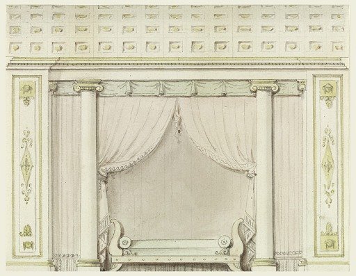 Elevation of a Bedroom Wall
