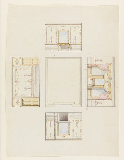 Design for Ceiling and Four Walls of Room