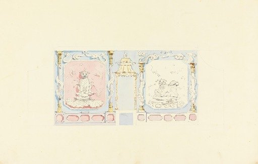 Proposed Design for the West Wall of the Music Room, Royal Pavilion, Brighton