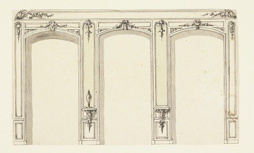 Elevation of Wall with Three Niches