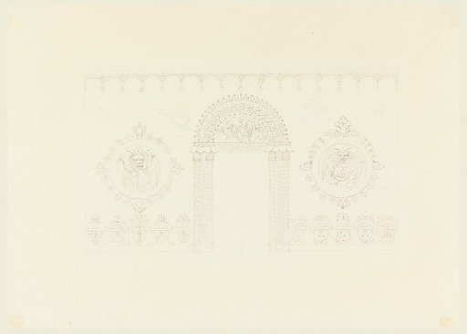 Design for Entrance Hall, East Wall, Royal Pavilion, Brighton