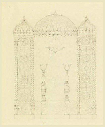 Standards and Wall Decoration, Banqueting Room, Royal Pavilion, Brighton