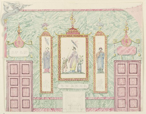 Wall Elevation, probably for the Banqueting Room, Royal Pavilion, Brighton