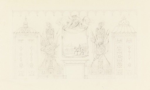Proposed Design for the South Wall of the Entrance Hall, Royal Pavilion, Brighton