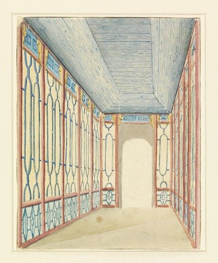 Gallery, possibly the Glass Passage, Royal Pavilion, Brighton