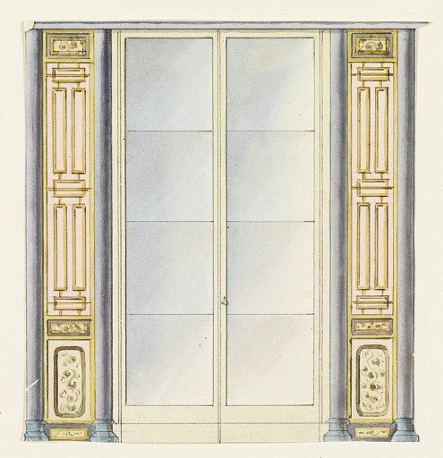 Design for a Window, Possibly for Lobby or Vicinity South of Dining Room