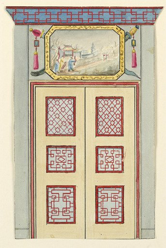 Door and Over Door, Blue (South) Drawing Room