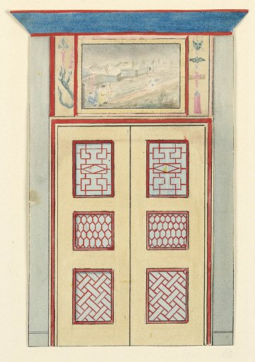 Door and Over Door, Blue (South) Drawing Room
