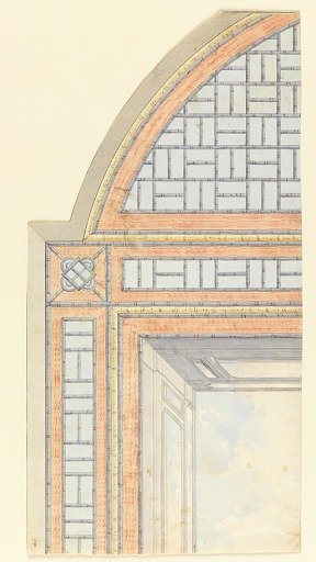 Design for Ceiling Decoration, Probably for Conservatory/Music Room or Perhaps Dining Room
