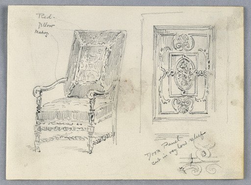 Sketch of Chair and Door