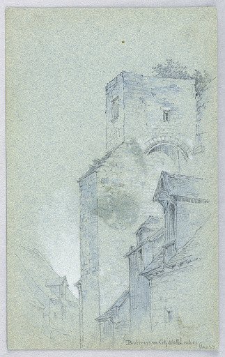 Buttresses on City Walls; Loches