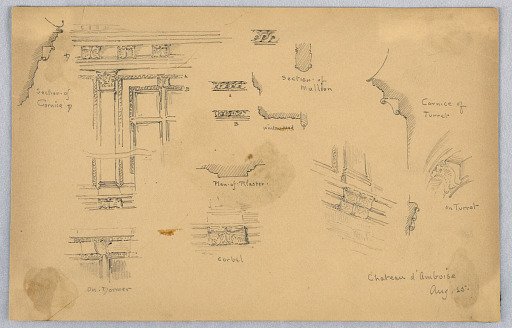 Architectural sketches at Château d’Amboise