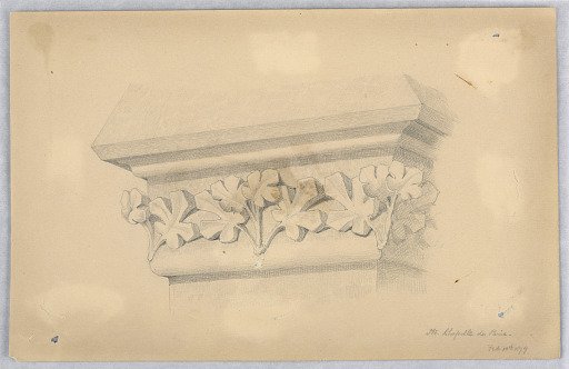 Capital in St. Chapelle de Paris