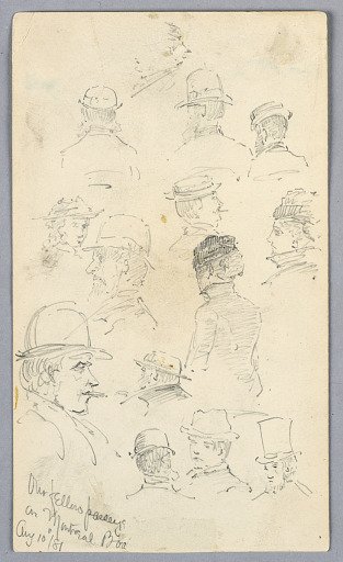 Sketches of People on Montreal Boat