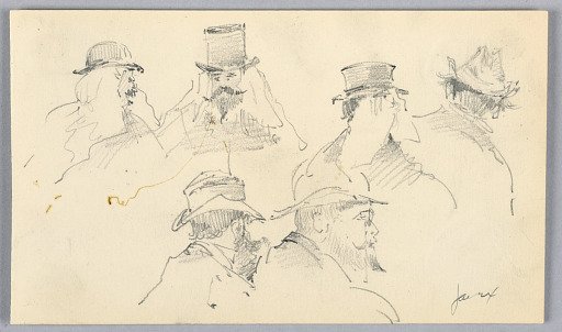 Sketches of Heads of Men