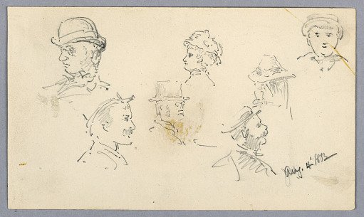 Seven Sketches of Heads