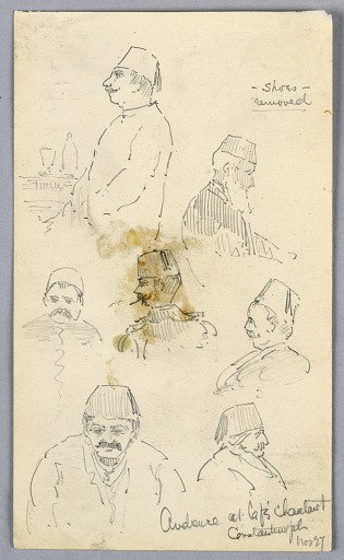 Audience at Café in Constantinople
