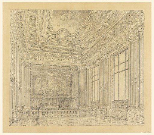 View of Court Room, Federal Building, Cleveland, OH