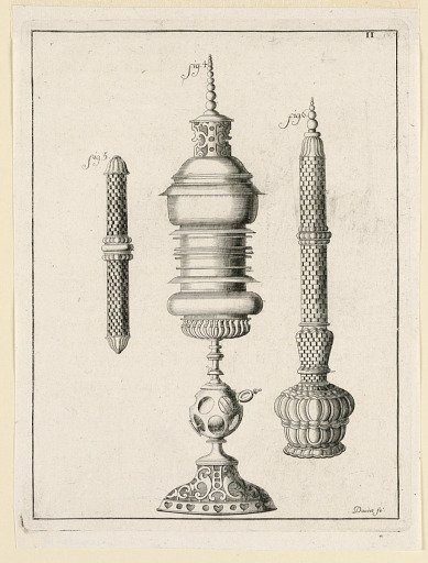 Plate 2 of the Recueil d' ouvrages curieux de mathématique et de mécanique...