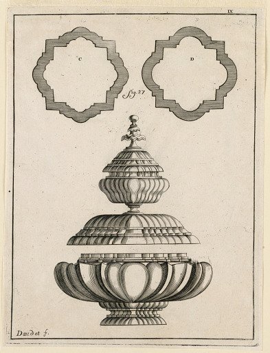 Plate 9, from Recueil d'ouvrages curieux de mathématique et de mécanique, ou description du cabinet de Monsieur Grollier de Servière