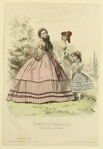 Fashion Plate from Journal des demoiselles