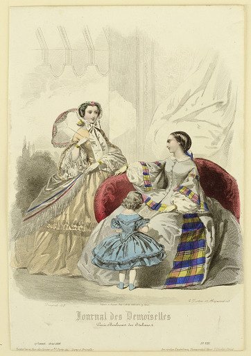 Fashion Plate from Journal des demoiselles