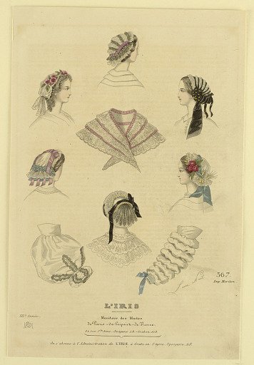 Fashion Plate no. 367 from L'Iris, Moniteur des Modes