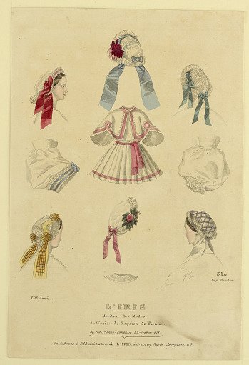 Fashion Plate no. 314 from L'Iris, Moniteur des Modes