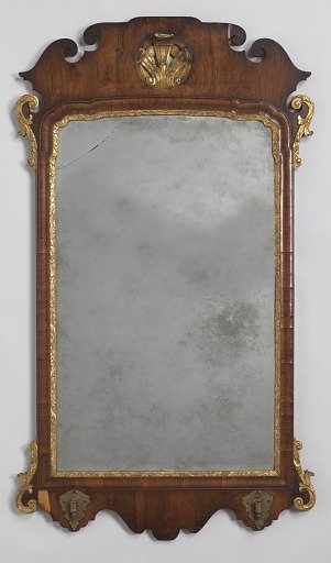 Mirror with candle brackets