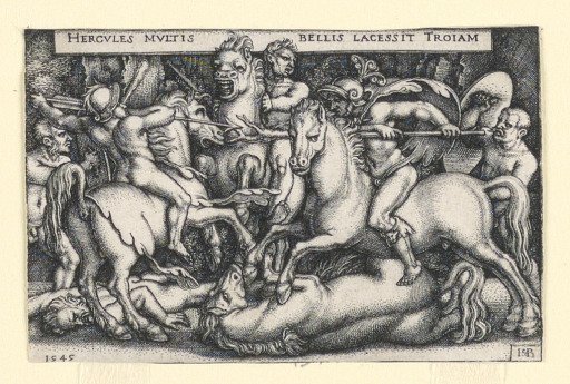 Hercules Fighting against the Trojans