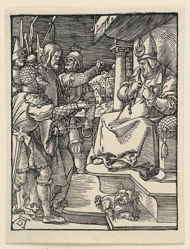 Christ before Caiaphas, from The Little Passion Series