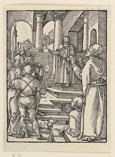 Christ before Pilate, from The Little Passion Series
