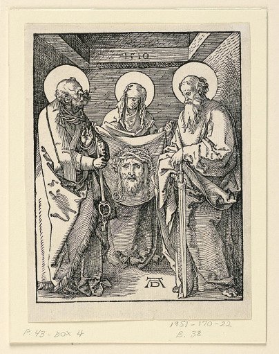 The Sudarium (Saints Veronica, Peter, and Paul), from The Little Passion Series