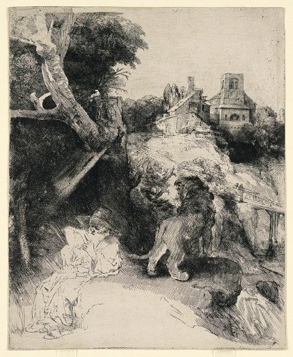 St. Jerome Reading in an Italian Landscape