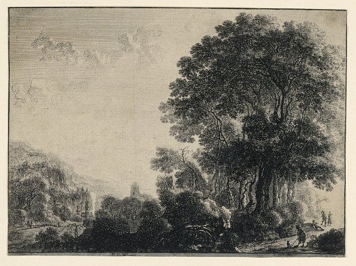 The Man and His Dog in a Landscape