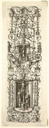 Ornament with the Man of Sorrows, Mary and John