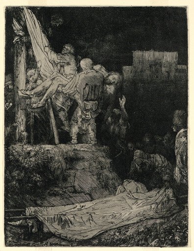 Descent from the Cross by Torchlight