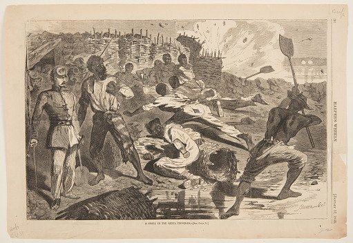 A Shell in the Rebel Trenches