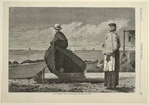 "Dad's Coming!", from Harper's Weekly, November 1, 1873, p. 969.