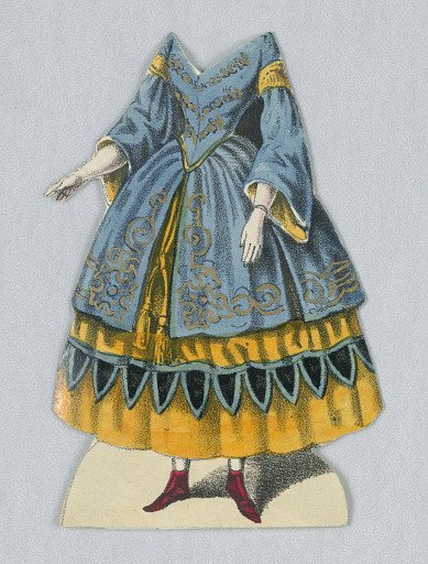 Jenny Lind Paper Doll Costume, Vielka from the opera "Vielka"