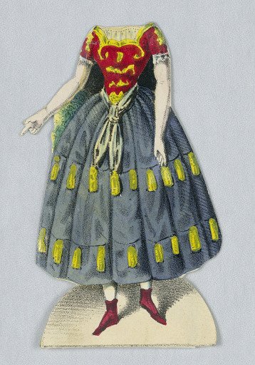Jenny Lind Paper Doll Costume, Vielka from the opera "Vielka"