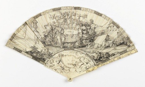 Pleated fan and case